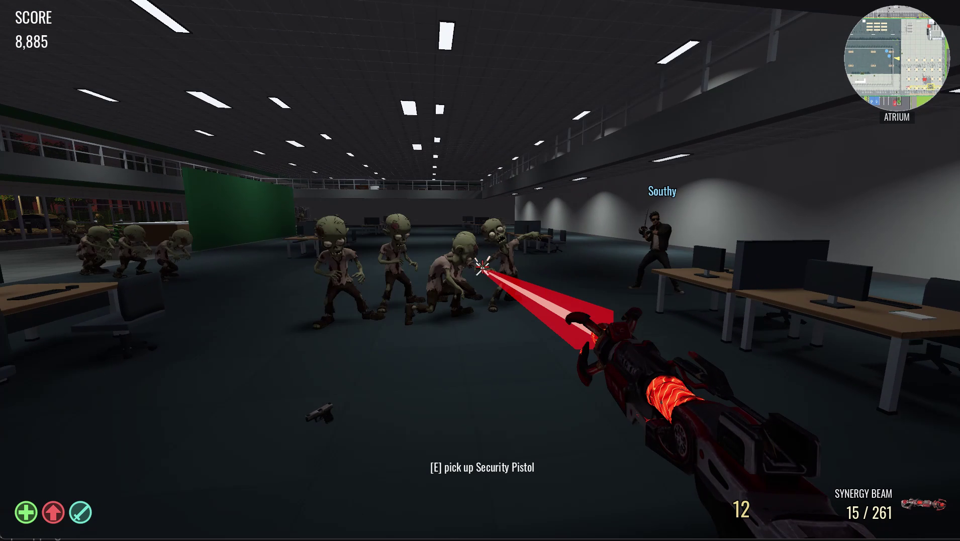 Gameplay capture from Damn, Zombies: The Corporate Undead